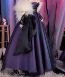 Handmade Miniature Gradient Purple Couture Doll Dress with Necklace Petticoat Belt Available in 1/6 1/4 1/3