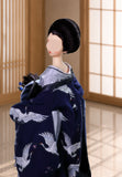 Handmade Doll Kimono Outfit with Obi Miniature Japanese Style Clothing 1/4 1/3 Scale