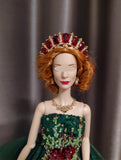 Handmade 1:6 Scale Doll Crown Miniature Crystal Tiara for Fashion Dolls (Multi-Color)