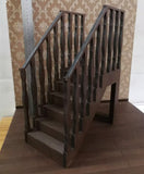 Handmade 1:6 Scale Dollhouse Bar Counter, Stools & Cabinet Miniature Wooden Furniture