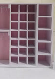 Handmade Miniature Dollhouse Wardrobe & Full-Length Mirror Set 1/6 1/8 Scale