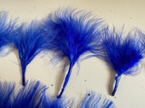 Craftuneed Bundle 15pcs Royal Blue Fluffy Craft Feathers Ideal for Millinery, Costume, Doll Making, DIY Projects