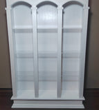 Handmade Wooden Dollhouse Display Cabinet with Lighting 1:6 Scale Miniature Furniture for Collectible Dolls & Diorama Decor