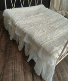 Handmade Vintage Dollhouse Bedding Set Miniature Blanket Pillow 1/12 1/6 1/4 1/3 Scale