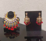 1:6 Scale Doll Necklace and Earrings Set Miniature Rhinestone Jewellery Handmade