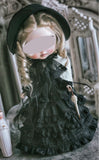 Victorian Rococo Floral Doll Dress Set Handmade Miniature Outfit 1/6 1/4 1/3 Scale