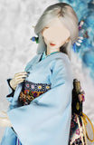 Handmade Doll Kimono Outfit with Obi Japanese Style Doll Clothing For 1/6, 1/4, 1/3