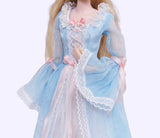 Handmade 1:6 Scale Romantic Vintage Doll Dress Miniature Victorian Style Gown