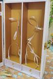 Handmade Dollhouse Portable Wardrobe Storage Case Miniature Doll Closet 1/6 1/12 Scale