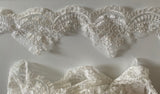 Bundle 6.2 Meters ivory embroidered floral lace trim sew on bridal wedding tulle lace trimming for dress diy Craftuneed