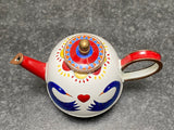 Trade Plus Aid Swan and Heart Teapot Hand paint Enamel Limited Edition Collectable