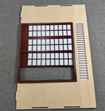 1:6 Scale Miniature Japanese Style House Front Kit with Bamboo Tree and Lantern - Flat Pack Dollhouse Scene