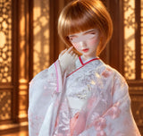 Handmade Doll Wedding Kimono Miniature Japanese Style Floral Clothing 1/4 1/3 Scale