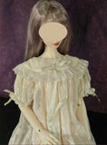 Handmade Victorian Doll Nightgown Miniature Ivory Lace Chiffon Dress 1/6 1/4 1/3 Scale