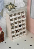 Handmade Dollhouse Wooden Shoe Cabinet Miniature Vintage Style Organizer Storage Drawer Unit
