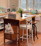 Craftuneed 1:6 Scale Miniature Dollhouse Wooden Kitchen Island Doll Bar stools Crate furniture Cottage Style Handmade