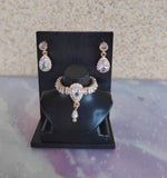 Set of 3 Doll Jewellery 1:6 Scale Miniature Rhinestone Necklaces Earrings Handmade