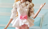 Handmade 1:6 Scale Doll Dress Miniature Elegant Mermaid Lace Evening Gown