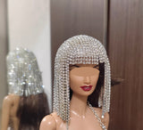 Handmade 1:6 Scale Doll Rhinestone Headpiece Miniature Silver Gold Rainbow Headwear