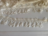 Ivory Fringe Lace Trim Bundle 6.6 Meters Continuous Tassel Embroidered Lace For Sewing
