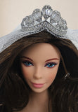 1:6 Scale Miniature Wedding Veil and Crown Set Handmade Doll Bridal Accessories