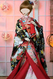 Handmade Doll Kimono Outfit with Obi Japanese Style Doll Dress Clothing 1/6, 1/4, 1/3