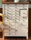Handmade 1:6 Scale Dollhouse Cabinet Miniature Wooden Storage with Drawers Furniture