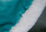Handmade Embroidered Floral Doll Cape Miniature Faux Fur Velvet Cloak For 1:3 Scale