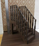 Handmade 1:6 Scale Dollhouse Bar Counter, Stools & Cabinet Miniature Wooden Furniture