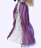 Handmade 1:6 Scale Vintage Romantic Doll Dress with Necklace – Custom Miniature Fashion Outfit