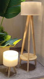 Handmade Dollhouse Modern Table Lamp & Floor Lamp Set 1:6 Scale Miniature Lighting