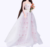 Handmade 1:6 Scale Doll Dress Miniature Elegant Princess Evening Gown
