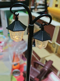 Handmade Dollhouse Street Lamp 1:6 Scale Miniature Lamp Post Stand with Warm Light