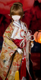 Handmade Doll Kimono Miniature Japanese Style Traditional Outfit with Obi 1/4 1/3 Scale