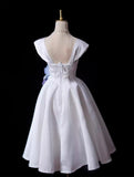 Craftuneed Handmade Classic White Doll Dress Set with Petticoat & Necklace Custom Fit for 1/6 1/4 1/3 Scale dolls