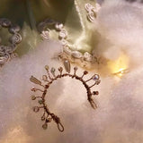 Craftuneed Handmade Luxury 1:6 Scale French Vintage Style Doll Dress with Headband Miniature Haute Couture Doll Gown for BJD, OB24