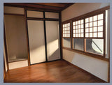1:6 Scale Japanese Room Miniature Kit - Unpainted Unfurnished Flat Pack Wooden Dollhouse Scene Craft Supply