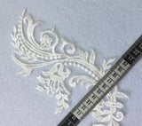 Ivory Floral Lace Applique Pair Bridal Embroidered Lace Motifs 20 Pairs (40pcs)