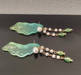 1:6 Scale Mermaid Style Earrings Miniature Faux Pearl Dangle Jewellery Handmade