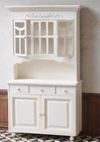 Craftuneed 1:6 Scale Miniature Sideboard Cabinet, Entryway Hutch, Chair Handmade Dollhouse Wooden Furniture For Dolls