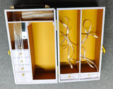 Handmade Dollhouse Portable Wardrobe Storage Case Miniature Doll Closet 1/6 1/12 Scale