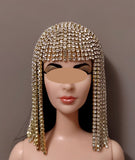 Handmade 1:6 Scale Doll Rhinestone Headpiece Miniature Silver Gold Rainbow Headwear