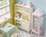 Craftuneed 1:6 Scale Dollhouse Modern Wooden Sideboard Cabinet with Door Miniature Display Storage Furniture for Dolls Available in Brown