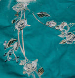 Handmade Embroidered Floral Doll Cape Miniature Faux Fur Velvet Cloak For 1:3 Scale