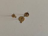 Craftuneed 1000pcs stainless steel earring stud hanging hook ear pins jewellery findings silver colour