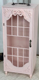 Handmade 1:6 Scale Doll Display Cabinet Miniature Wardrobe Storage Case Wooden Showcase