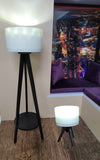 Handmade Dollhouse Modern Table Lamp & Floor Lamp Set 1:6 Scale Miniature Lighting