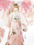 Handmade Doll Kimono Outfit with Obi and Handbag Japanese Style Doll Clothing 1/6, 1/4, 1/3