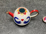 Trade Plus Aid Swan and Heart Teapot Hand paint Enamel Limited Edition Collectable