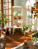 Craftuneed 1:6 Scale Dollhouse Decorative Display Cabinet Miniature Curio Shelf Collector Storage Bookcase Doll Furniture